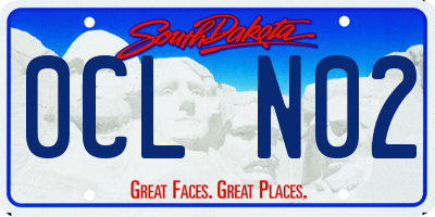 SD license plate 0CLN02