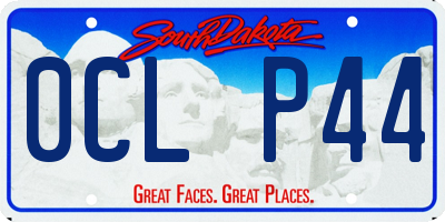 SD license plate 0CLP44