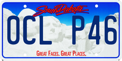 SD license plate 0CLP46