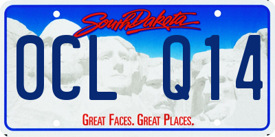 SD license plate 0CLQ14