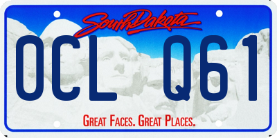 SD license plate 0CLQ61
