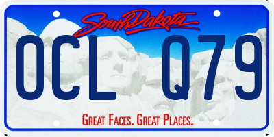 SD license plate 0CLQ79
