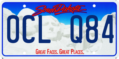 SD license plate 0CLQ84