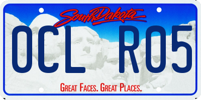 SD license plate 0CLR05