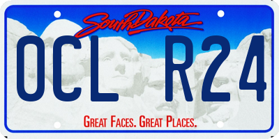 SD license plate 0CLR24