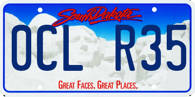 SD license plate 0CLR35