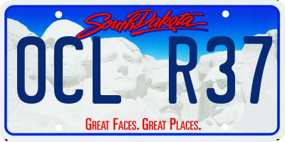SD license plate 0CLR37