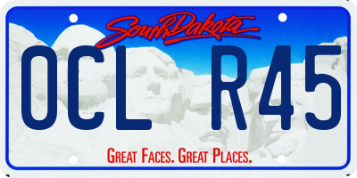 SD license plate 0CLR45
