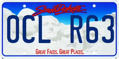 SD license plate 0CLR63