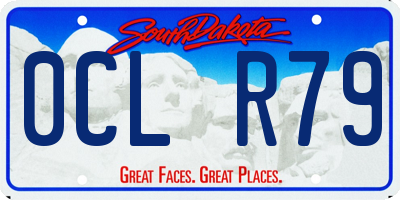 SD license plate 0CLR79