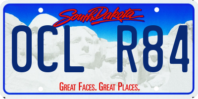 SD license plate 0CLR84