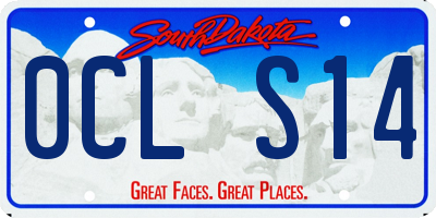 SD license plate 0CLS14