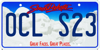 SD license plate 0CLS23