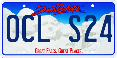 SD license plate 0CLS24