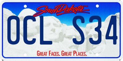 SD license plate 0CLS34