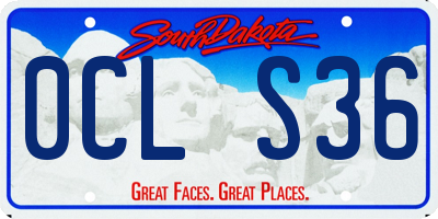 SD license plate 0CLS36