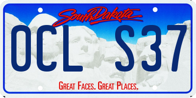SD license plate 0CLS37