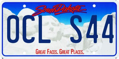 SD license plate 0CLS44
