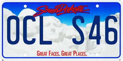 SD license plate 0CLS46