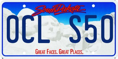 SD license plate 0CLS50
