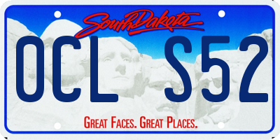 SD license plate 0CLS52