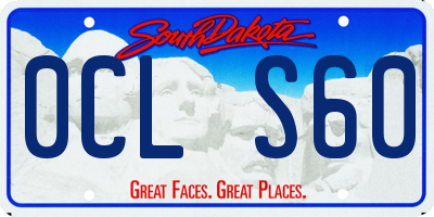 SD license plate 0CLS60