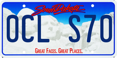 SD license plate 0CLS70