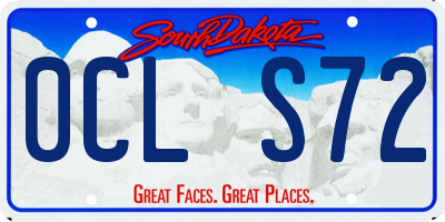 SD license plate 0CLS72