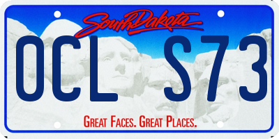SD license plate 0CLS73