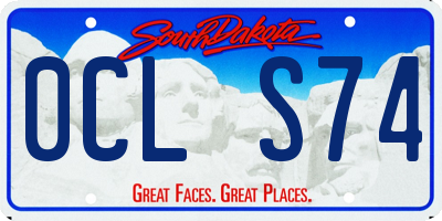 SD license plate 0CLS74