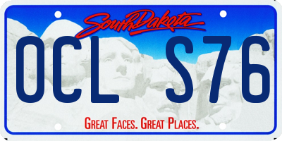 SD license plate 0CLS76