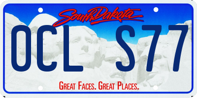 SD license plate 0CLS77