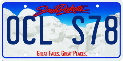 SD license plate 0CLS78