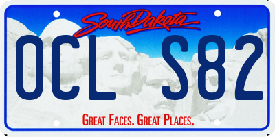 SD license plate 0CLS82