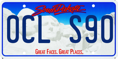 SD license plate 0CLS90
