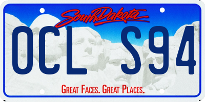 SD license plate 0CLS94