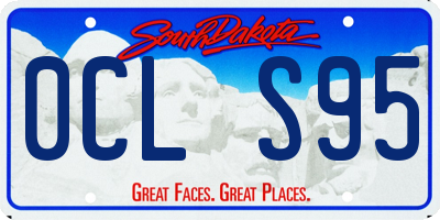 SD license plate 0CLS95