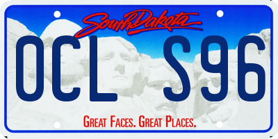 SD license plate 0CLS96