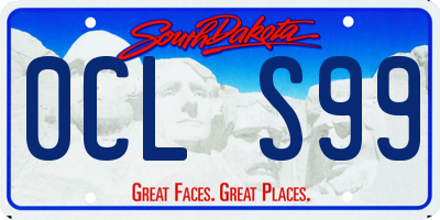 SD license plate 0CLS99