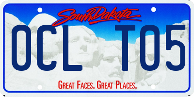 SD license plate 0CLT05