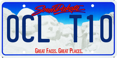 SD license plate 0CLT10