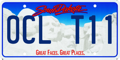 SD license plate 0CLT11