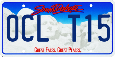 SD license plate 0CLT15