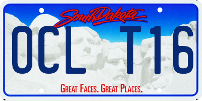 SD license plate 0CLT16