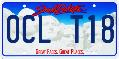 SD license plate 0CLT18
