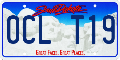 SD license plate 0CLT19
