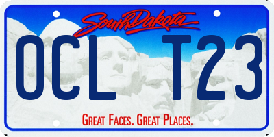 SD license plate 0CLT23