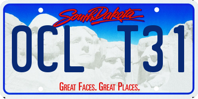 SD license plate 0CLT31