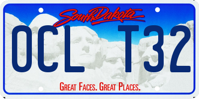 SD license plate 0CLT32