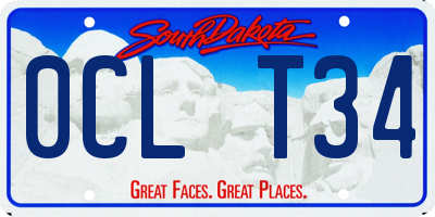 SD license plate 0CLT34